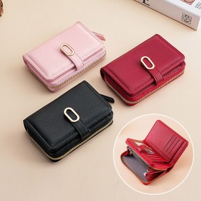 리치 타원클립 여성 중지갑 ELZ-024