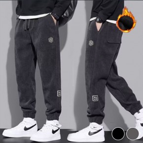 자수로고 옆패치 기모 조거 바지 URD-447