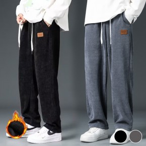 일자핏 코듀로이 기모 밴딩 바지 URD-448