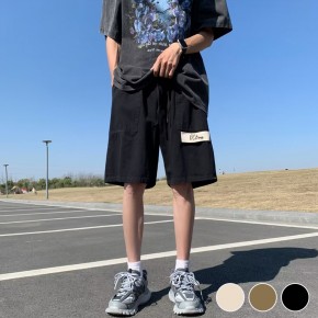 와이드핏 빅주머니 밴딩 면 반바지 URD-514