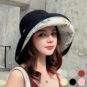 와이어 와이드챙 니트 버킷햇 URD-485