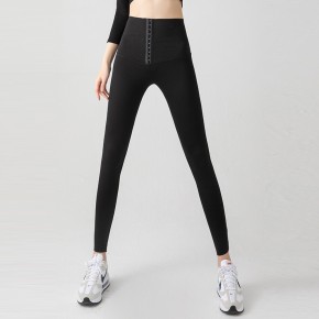 하이웨이스트 3단계 후크 복부 커버 레깅스 바지 URD-549